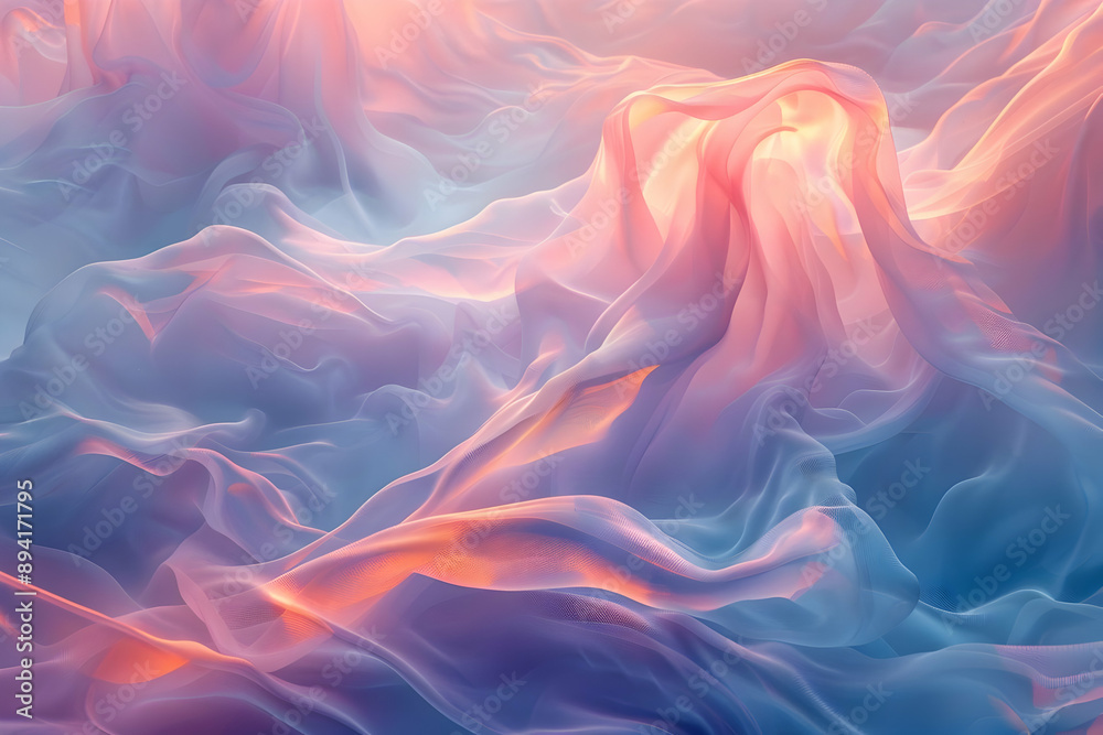 Abstract Fabric Texture: Soft Pastel Hues Abstract Fabric Texture: Soft Pastel Hues