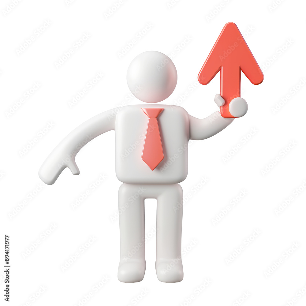 3D icon - human holding Download Arrow icon, on isolated transparent background 3D icon - human holding Download Arrow icon, on isolated transparent background