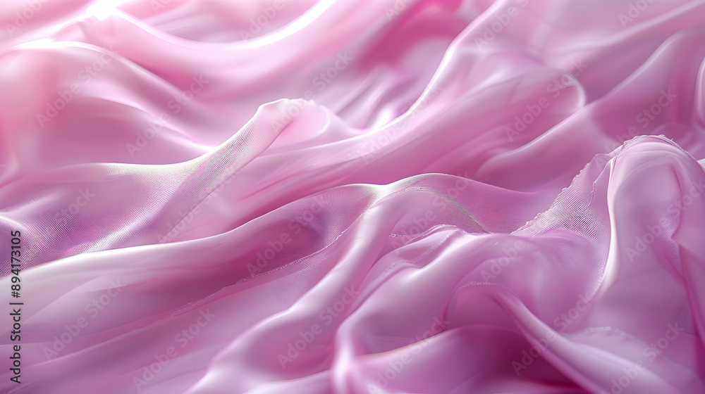 Obraz premium Pink Silk Fabric Texture