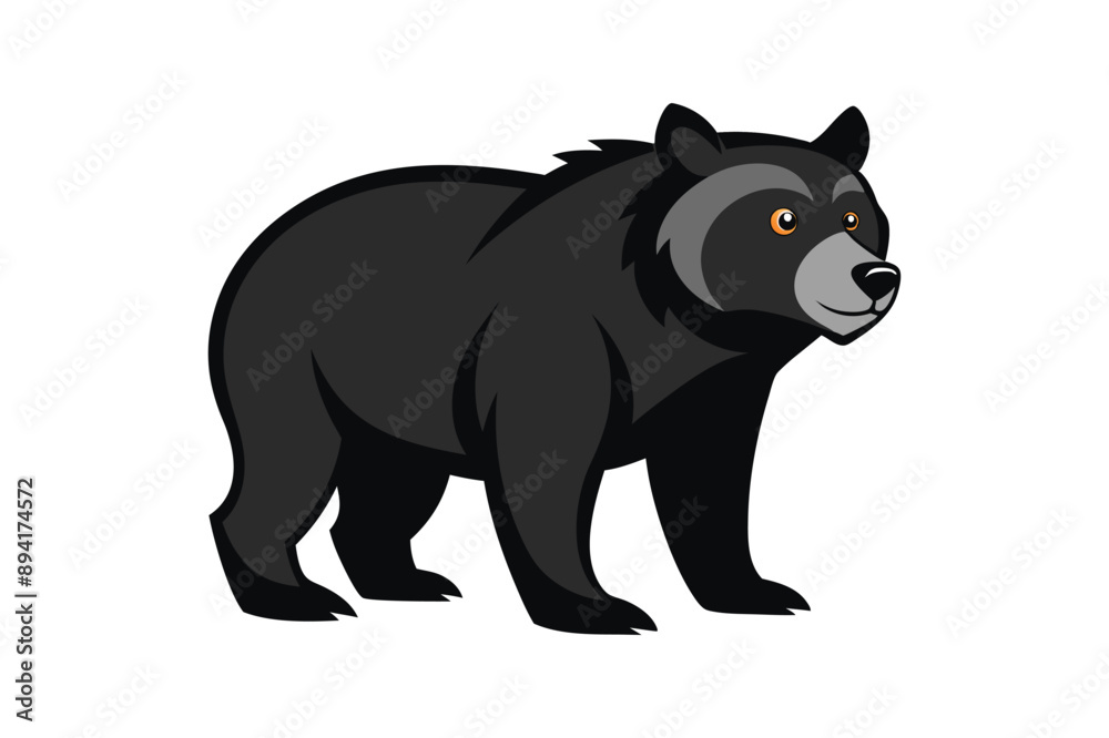 Naklejka premium bear illustration