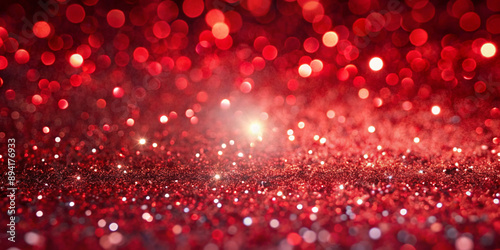 Red Sparkle Glitter Abstract Background