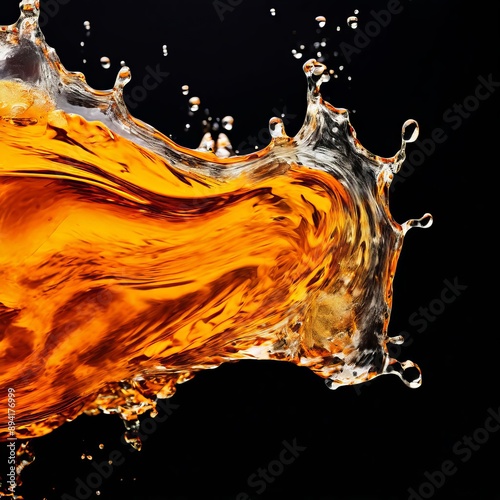 a wave of orange liqueur fragrant and aromatic close up k uhd ve photo