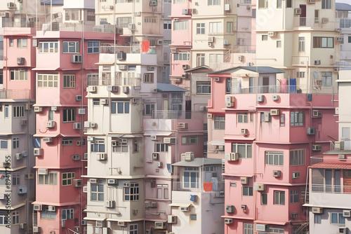 Dense Apartment Buildings in Hong Kong