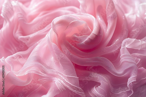 Pink Shimmering Fabric Texture
