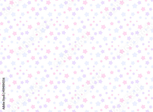 たくさんの星の可愛いシームレスなパターン背景