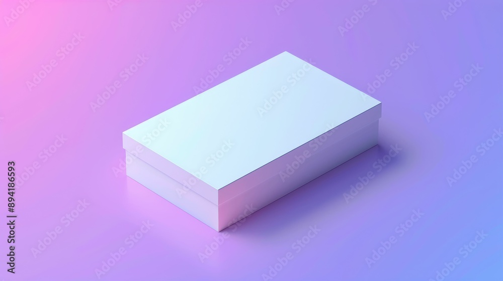 White box mockup with a seamless gradient background White box mockup with a seamless gradient background