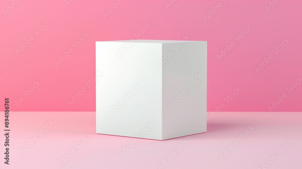 White box mockup with a seamless gradient background White box mockup with a seamless gradient background