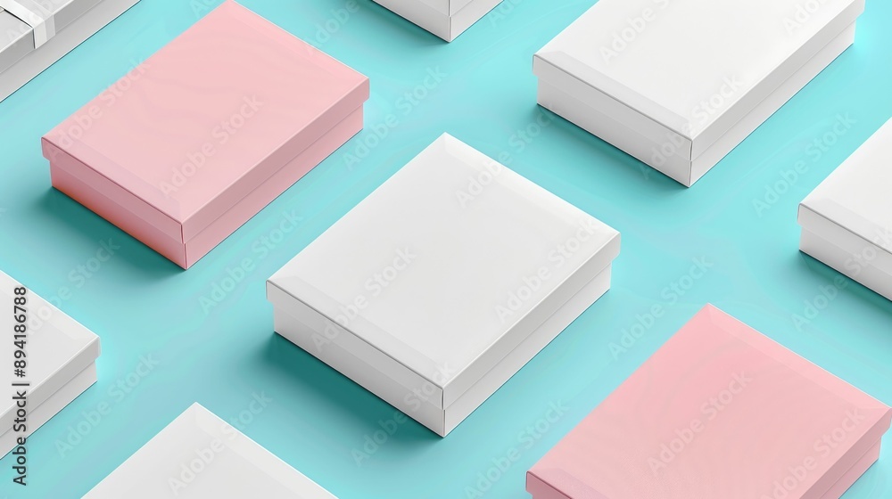 White box mockup with a seamless gradient background White box mockup with a seamless gradient background