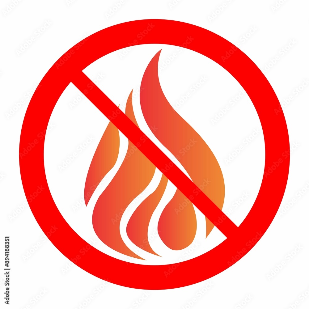 the symbol is prohibited from being exposed to fire the symbol is prohibited from being exposed to fire