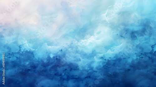 Abstract Blue Watercolor Background