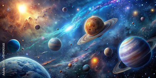 Vibrant Outer Space Background