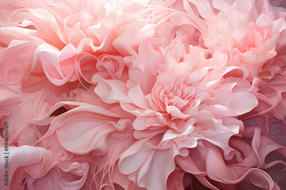Delicate Pink Floral Abstract Delicate Pink Floral Abstract
