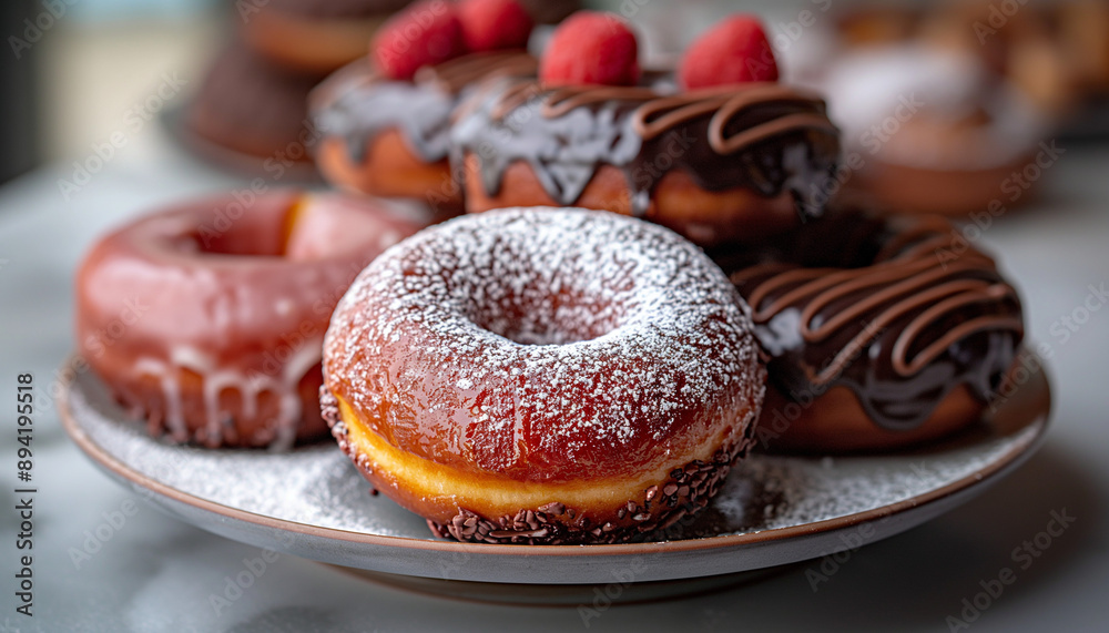 Delicious Homemade Chocolate Donut Pastry for Breakfast and Snacks Delicious Homemade Chocolate Donut Pastry for Breakfast and Snacks
