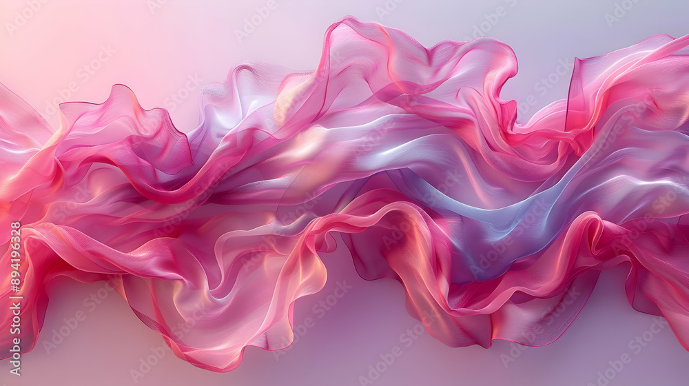 Pink & Purple Flowing Fabric Pink & Purple Flowing Fabric