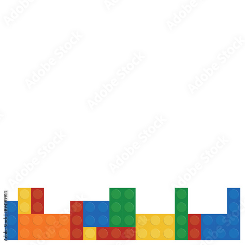 Plastic bricks Border Footer Blocks