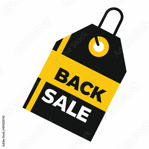Vector illustration of Black Friday shopping frenzy with bold fonts and eye-catching designs perfect for promoting sales events