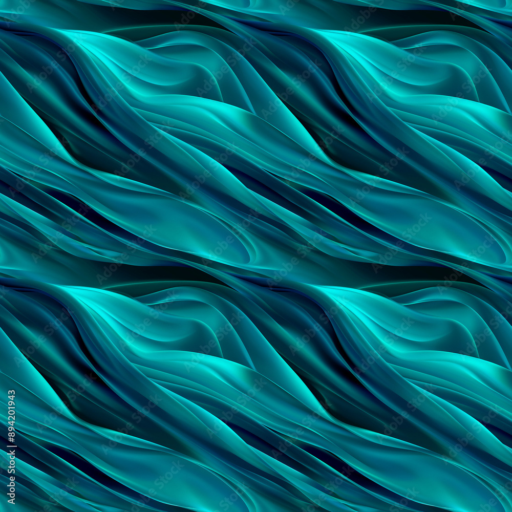A seamless background of flowing abstract waves in turquoise and navy blue tones. The waves create a smooth, fluid design that is perfect for modern backgrounds, digital art, and creative presentation A seamless background of flowing abstract waves in turquoise and navy blue tones. The waves create a smooth, fluid design that is perfect for modern backgrounds, digital art, and creative presentation