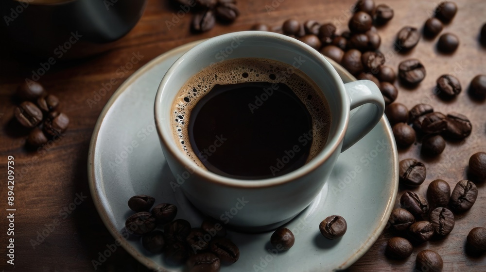 Modern coffee background with a matte finish, offering a sleek and sophisticated aesthetic 