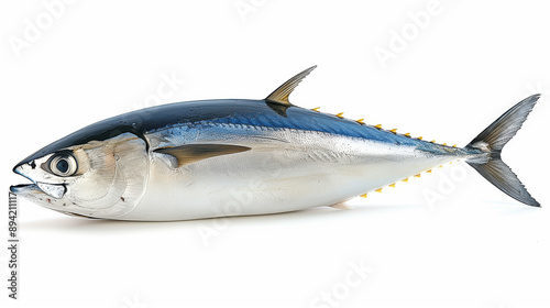 Tuna fish isolated on white background. photo