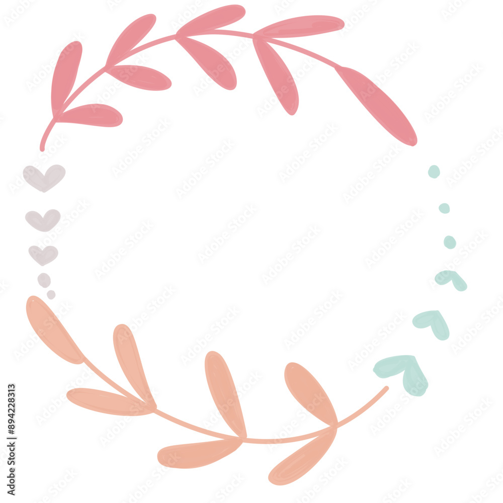 Fototapeta premium frame with flowers