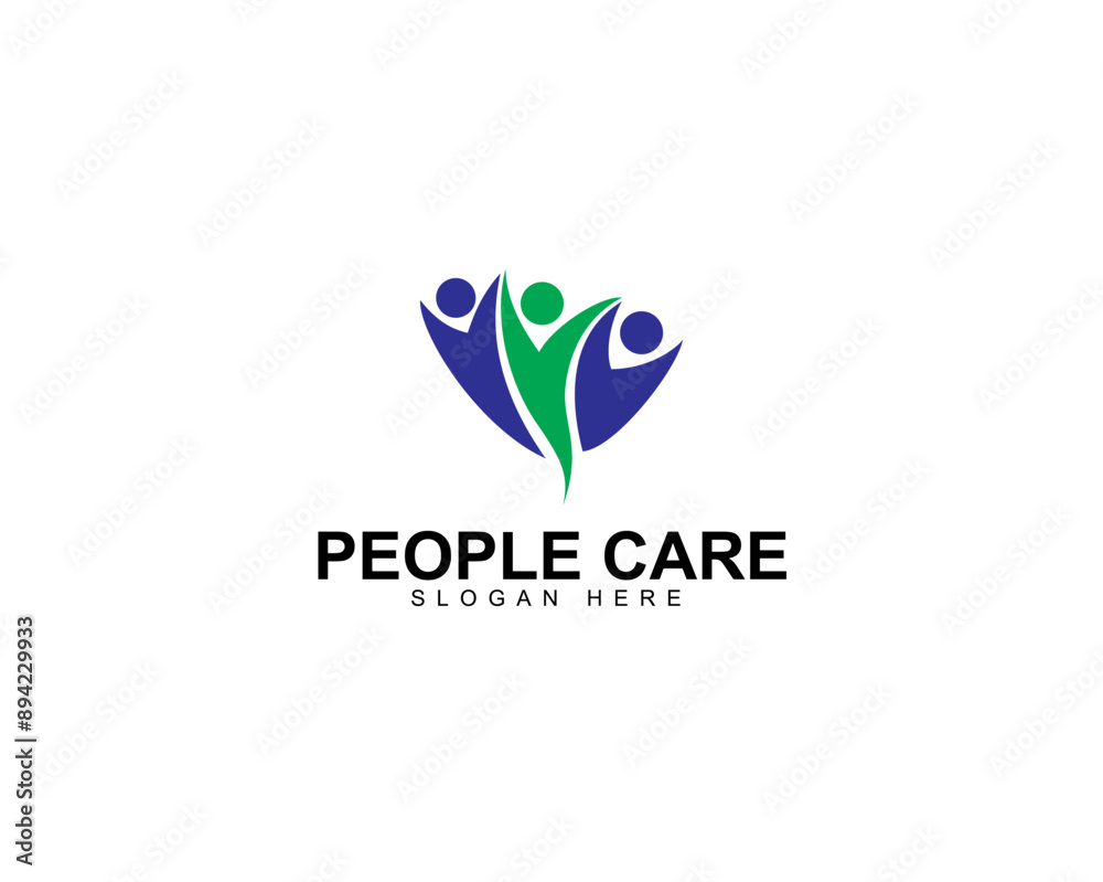 People care for Family or Cultural Group Community design logo People care for Family or Cultural Group Community design logo