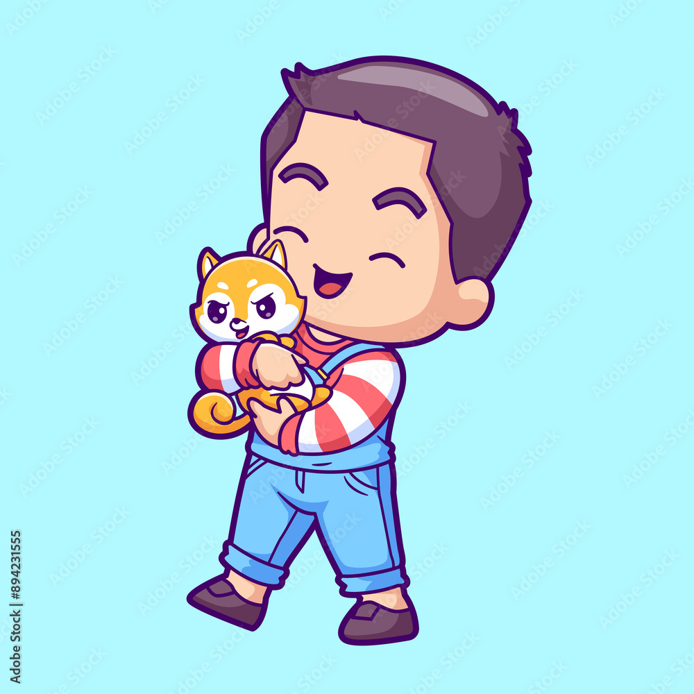 Cute Boy Playing Basketball Cartoon Vector Icon Cute Boy Playing Basketball Cartoon Vector Icon