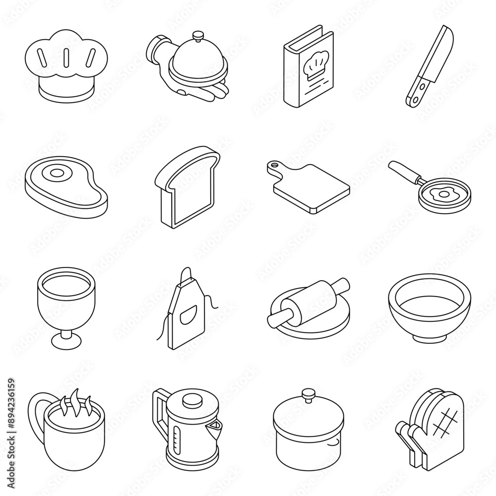 Pack of Kitchen Linear Icon
Pack of Kitchen Linear Icon
