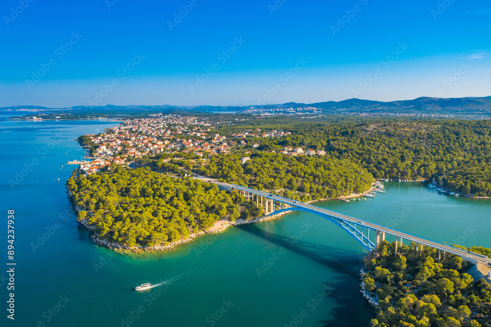 Adriatic archipelago, Brodarica town near Sibenik, Dalmatia, Croatia