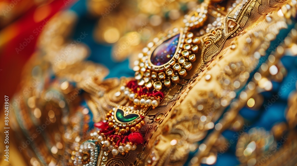Explore intricate details of traditional Indian jewelry and clothing that showcase vibrant colors and rich heritage. Explore intricate details of traditional Indian jewelry and clothing that showcase vibrant colors and rich heritage.