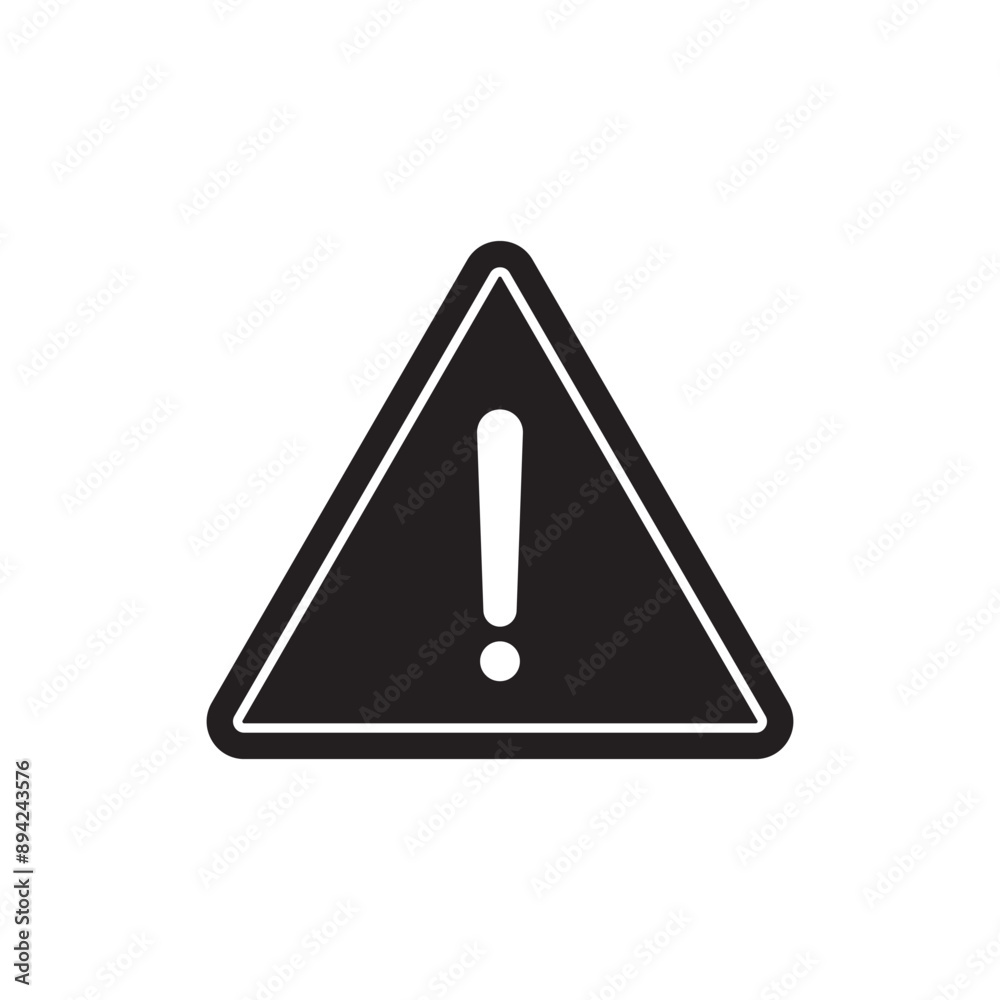 Alert sign icon design, isolated on white background, vector illustration Alert sign icon design, isolated on white background, vector illustration
