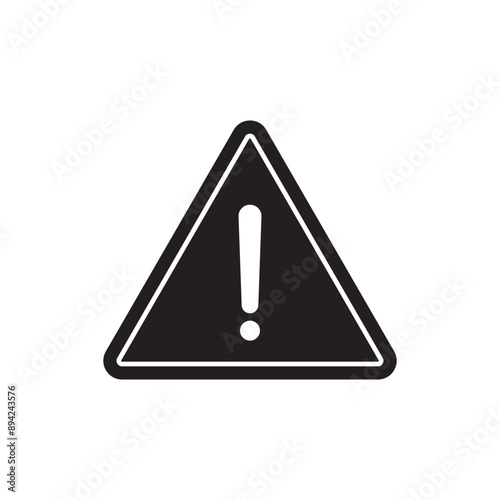 Alert sign icon design, isolated on white background, vector illustration