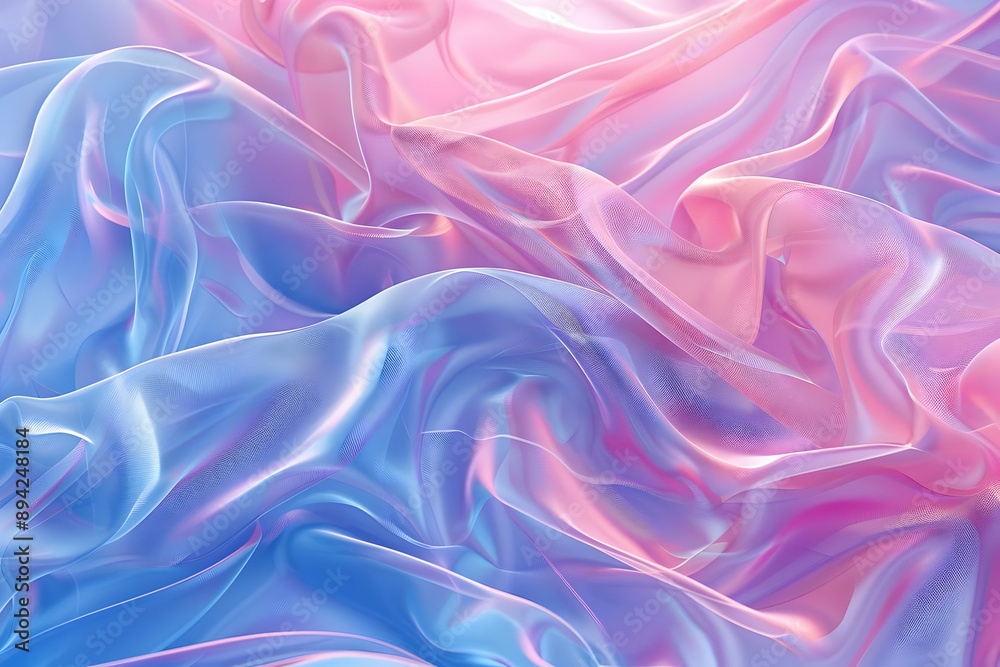 Fototapeta premium Abstract Iridescent Fabric Background