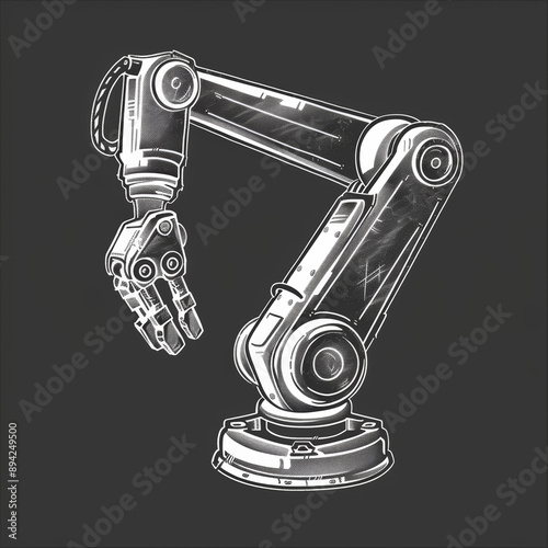 Robot arm/Robot arm for industrial intelligent, networked and informationized production under the background of Industry 4.0 Robot arm/robot arm stick figure for industrial intelligent, networked and photo