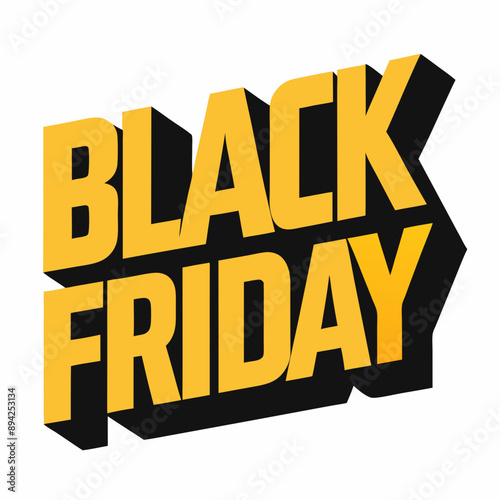 Bold vector illustration Black Friday t-shirt design with impactful typography perfect for sales and promotions
