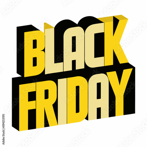 Bold vector illustration Black Friday t-shirt design with impactful typography perfect for sales and promotions