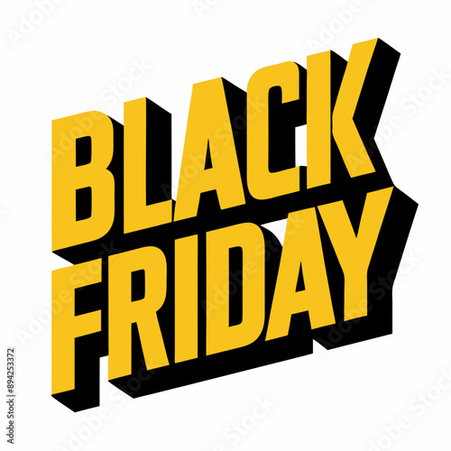 Bold vector illustration Black Friday t-shirt design with impactful typography perfect for sales and promotions