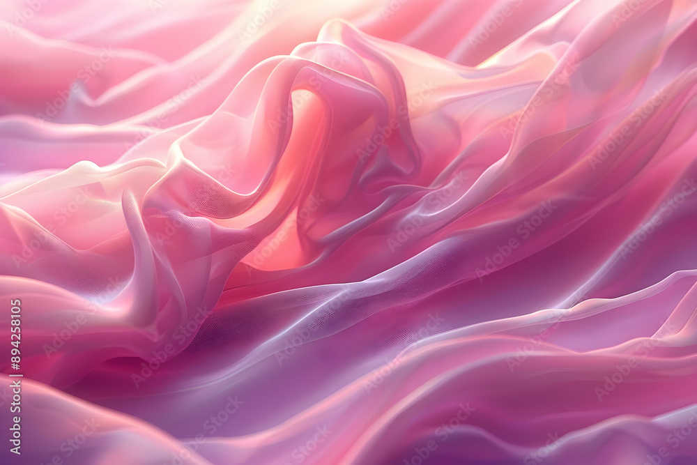 Obraz premium Pink Sheer Fabric Texture