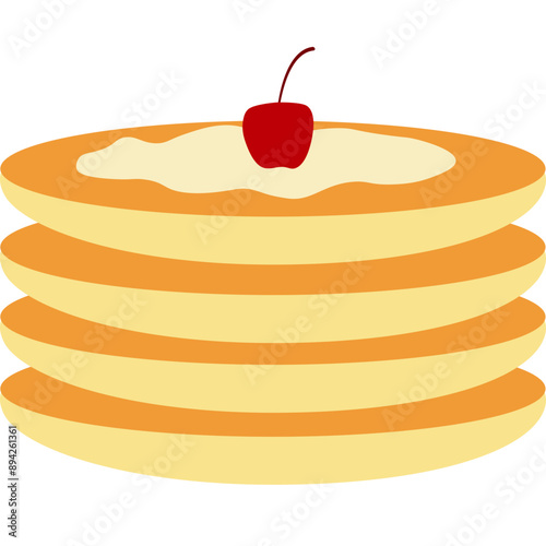 Pancake Flat Illustration