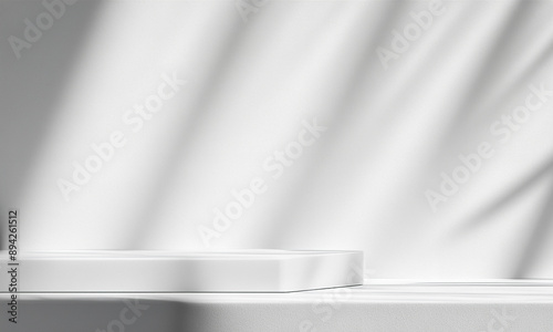 Wallpaper Mural modern studio background with natural 
 shadow for cosmetic product Torontodigital.ca