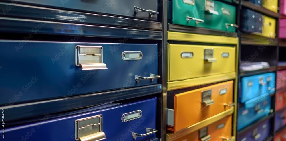 Secure and organized document storage with filing cabinets showcases an efficient and systematic approach to managing important paperwork. Secure and organized document storage with filing cabinets showcases an efficient and systematic approach to managing important paperwork.
