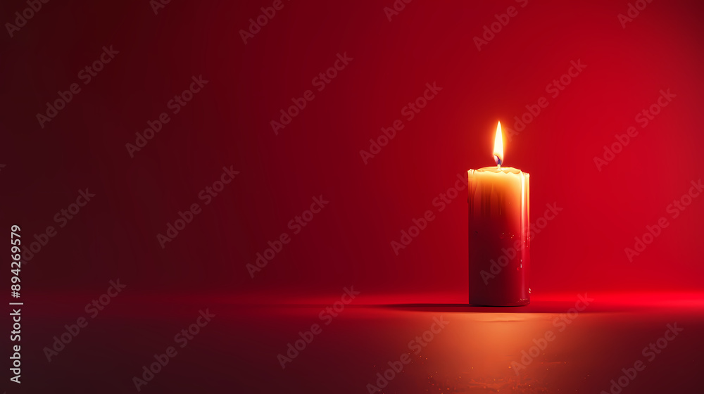 Candles on red background Candles on red background