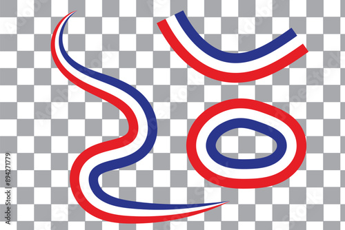 France flag, french flag tricolor rainbow curvy wave design