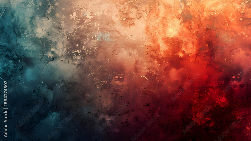 Abstract Red & Blue Grunge Background Abstract Red & Blue Grunge Background
