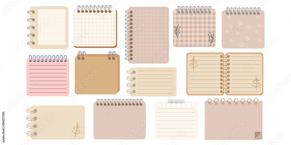 Aesthetic Memo Paper Vector