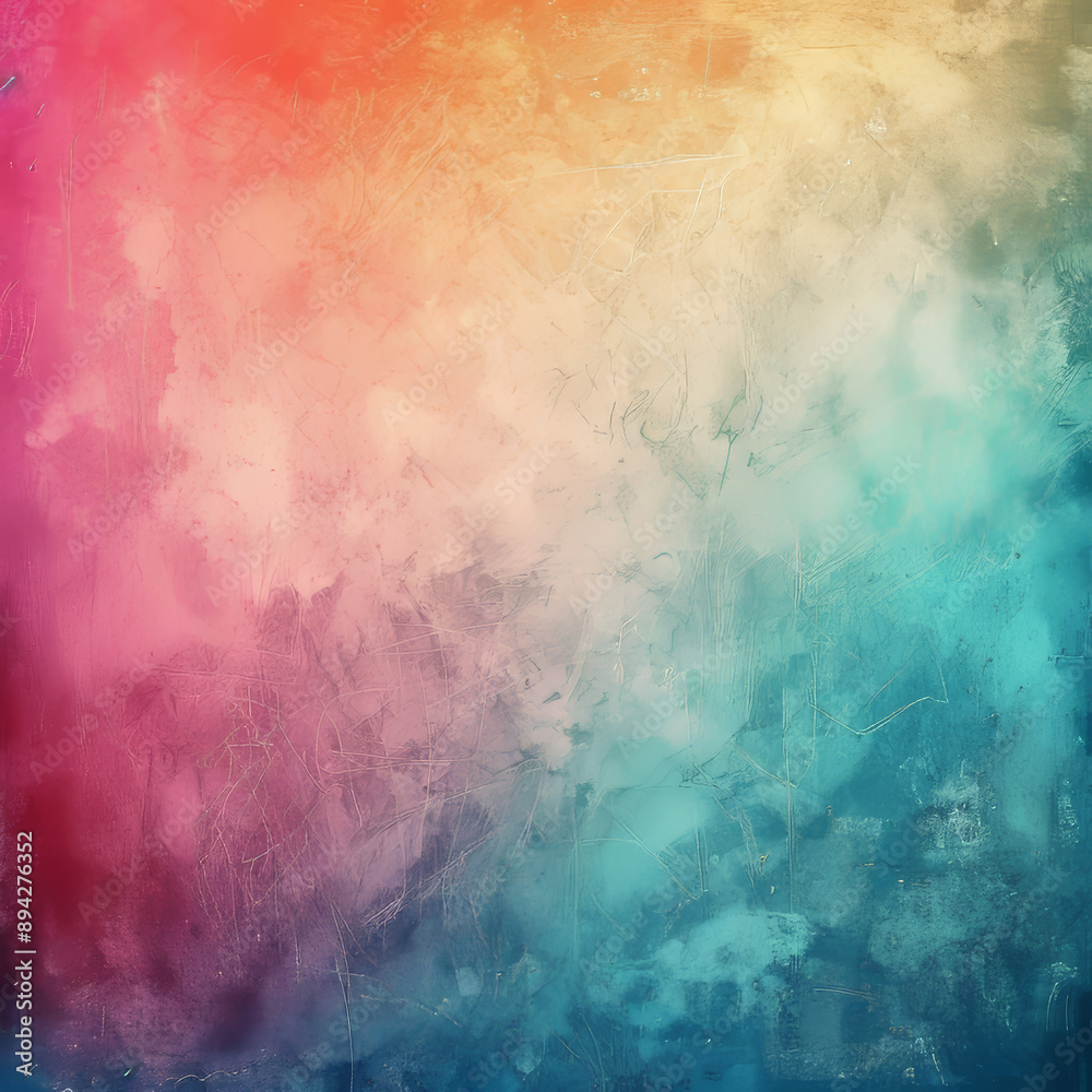 Colorful abstract background with a pastel gradient and a grainy texture. It evokes feelings of nostalgia and the past. Colorful abstract background with a pastel gradient and a grainy texture. It evokes feelings of nostalgia and the past.