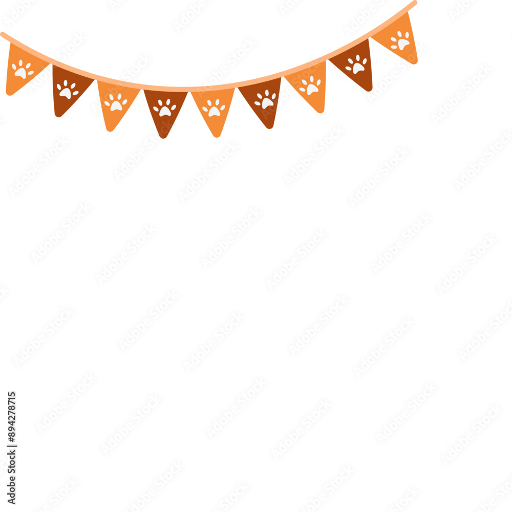 Obraz premium Cat Day Penant Flag