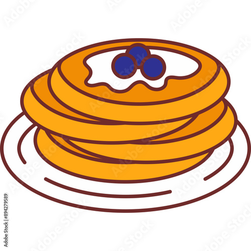 Pancake Flat Illustration