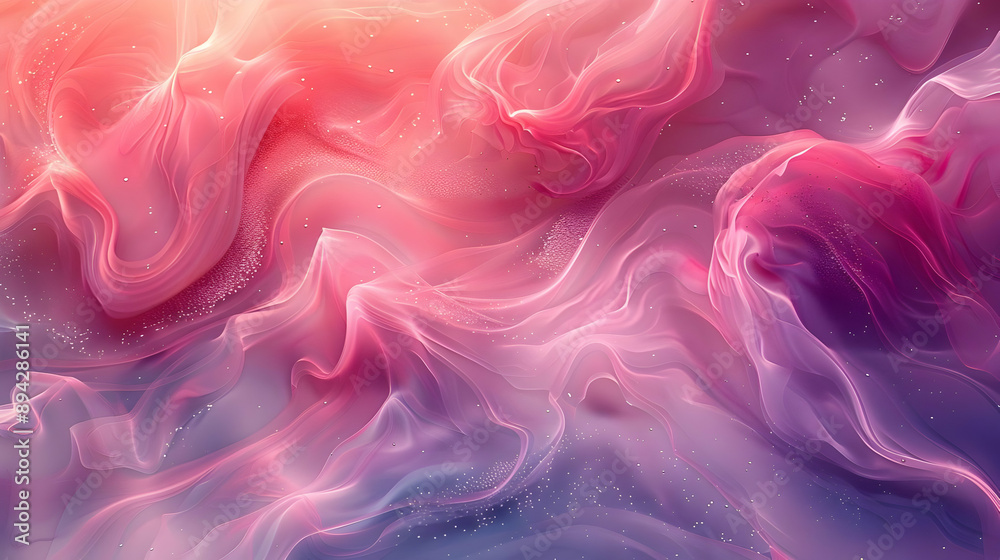 Abstract Pink & Purple Swirls Abstract Pink & Purple Swirls