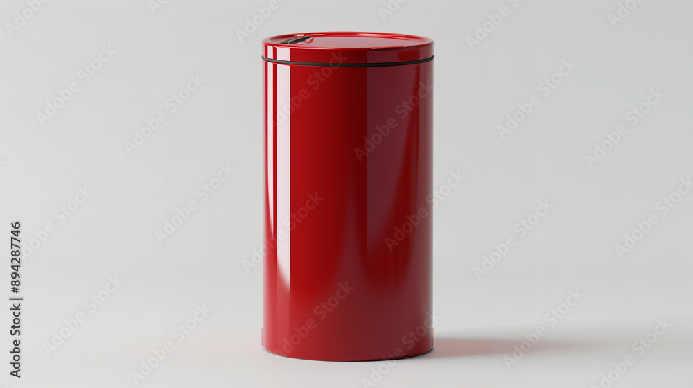 Stack of biological biohazard infected red bins. Sign showing the biological hazard symbol. Red large trash cans garbage bins on white background. Red recycling bins overflowing with rubbish. Stack of biological biohazard infected red bins. Sign showing the biological hazard symbol. Red large trash cans garbage bins on white background. Red recycling bins overflowing with rubbish.