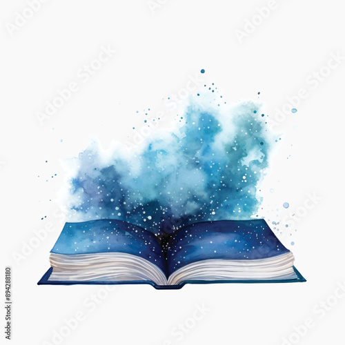 Imaginative watercolor book art